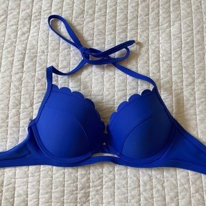 Abercrombie Scalloped Blue Bikini